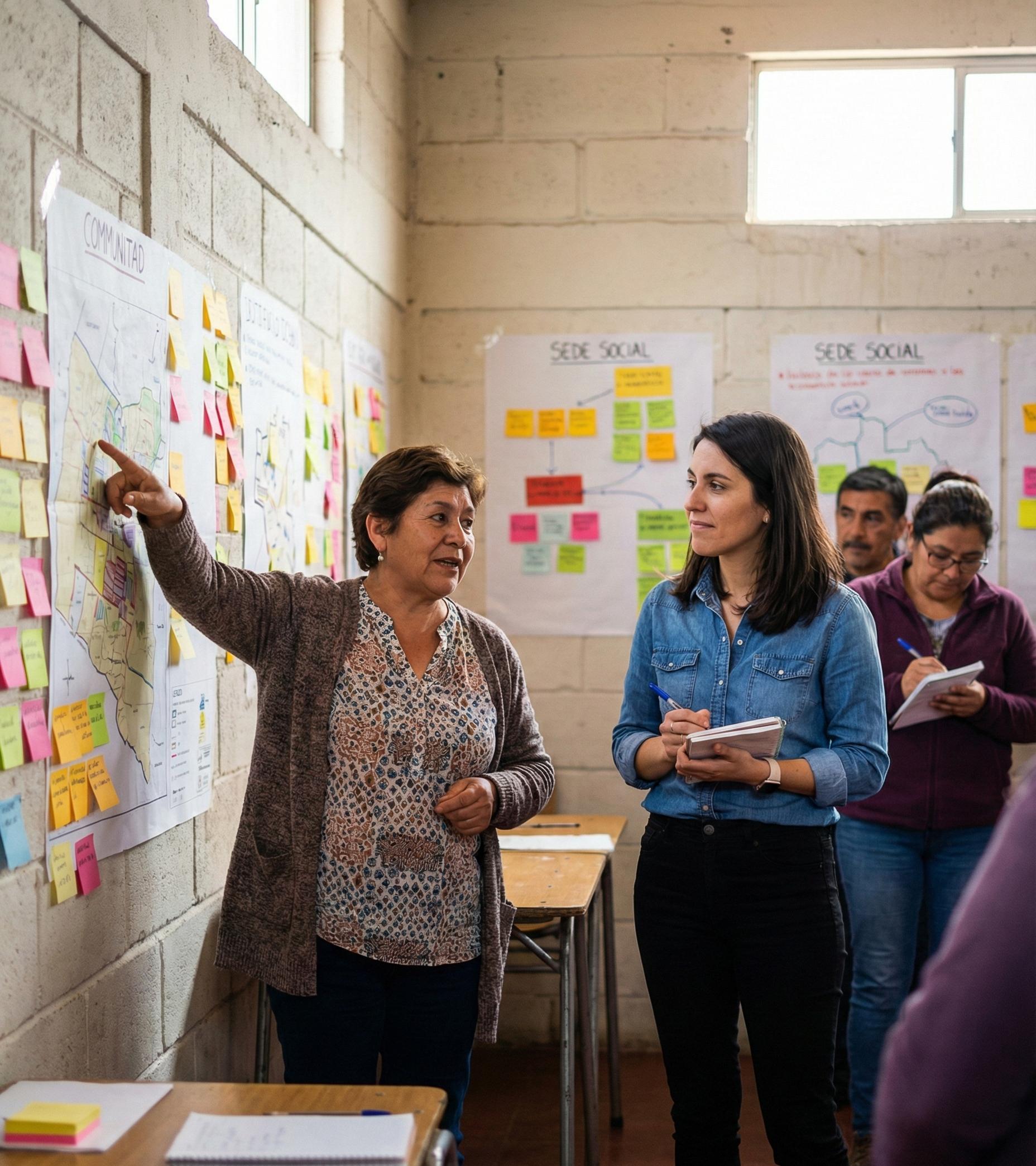 Taller de diagnóstico participativo con comunidad activa en diseño de soluciones locales